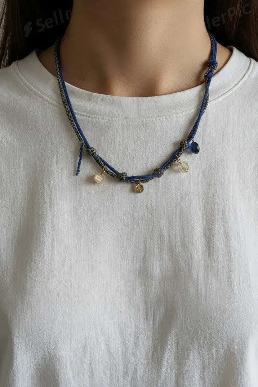 Collana Climber - Blu/gold