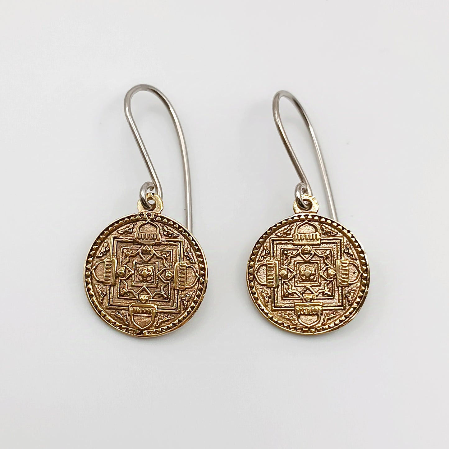 Orecchini Mandala ottone