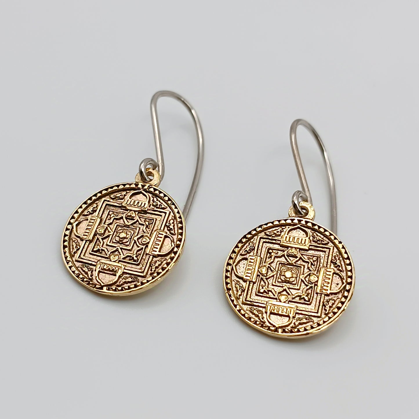 Orecchini Mandala ottone