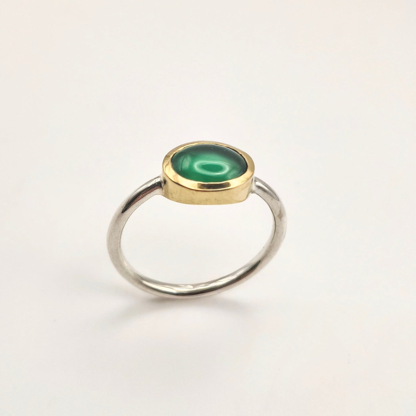 Anello Cerchi di Luce - Giada