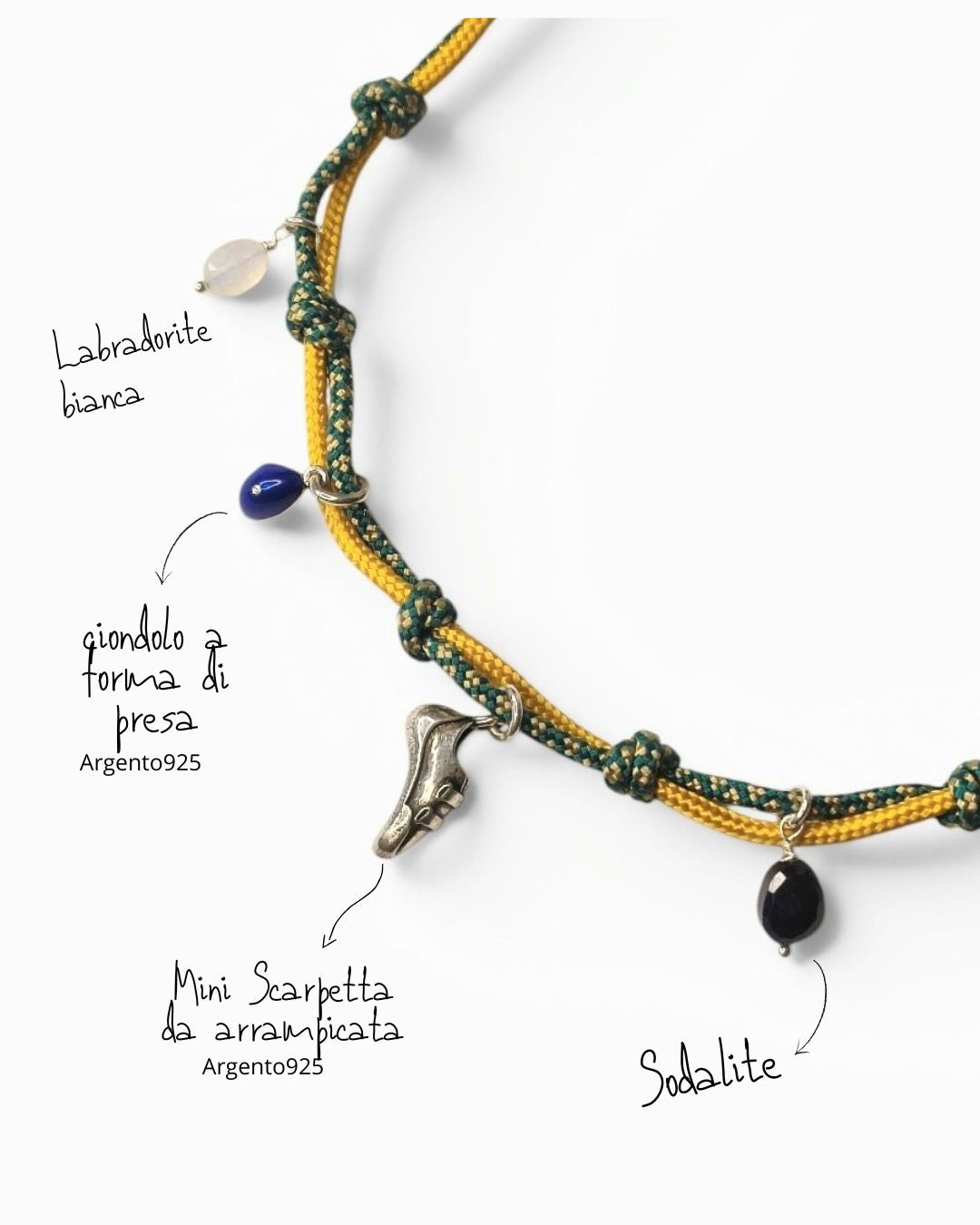 Collana Climber - Giallo/blu