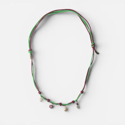 Collana Climber - verde/fuscia