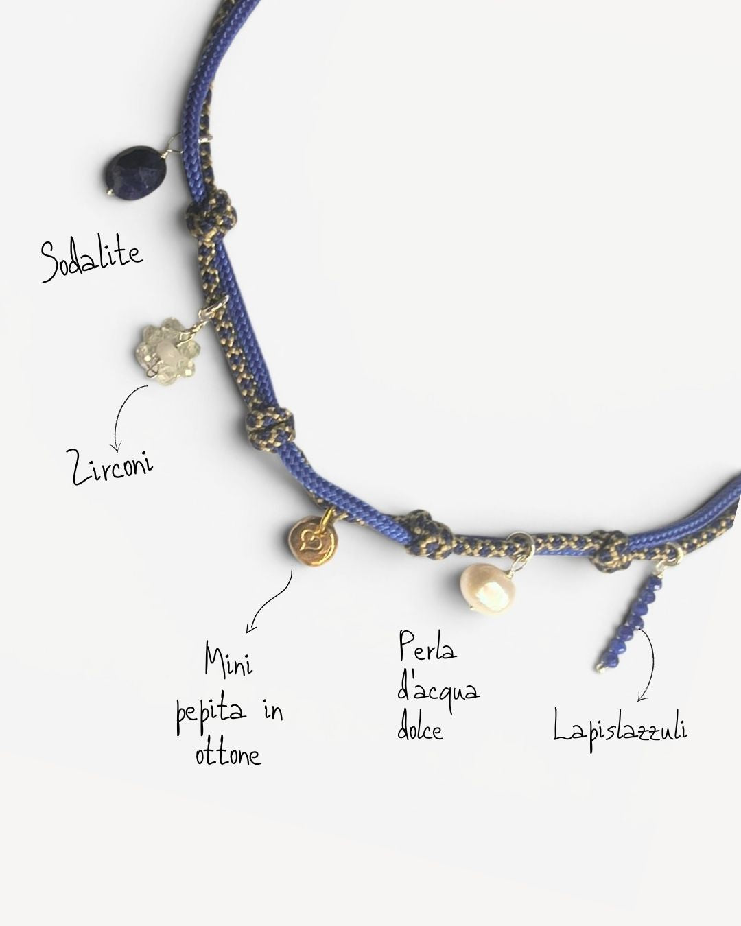 Collana Climber - Blu/gold