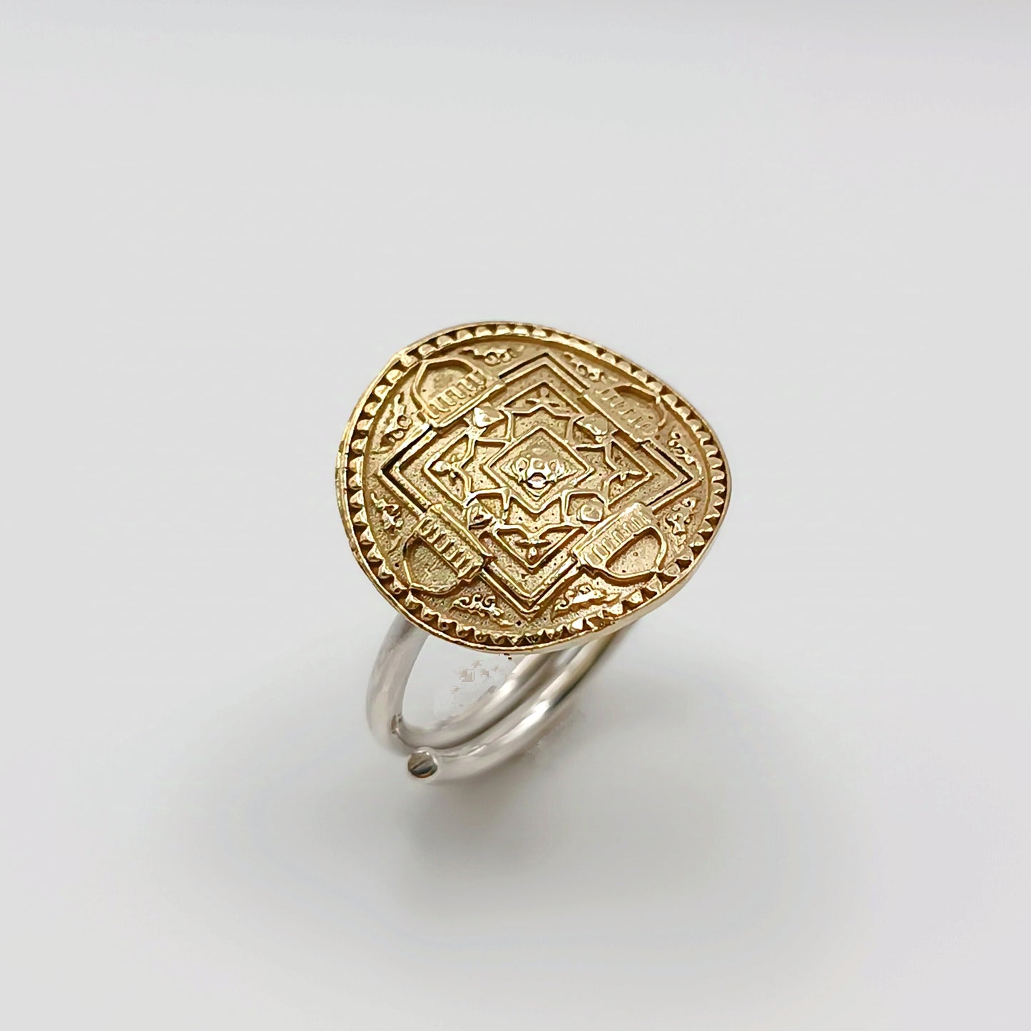 Anello Mandala ottone