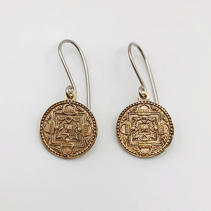 Orecchini Mandala ottone