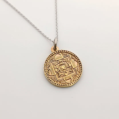 Collana Mandala ottone