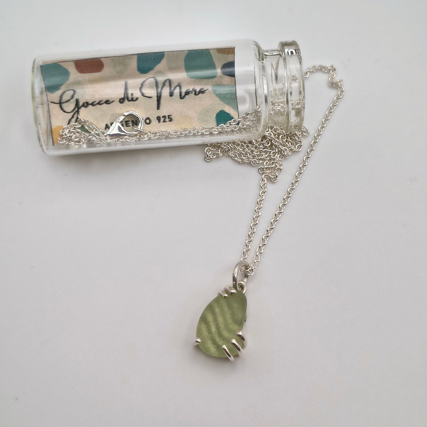 Collana Gocce di Mare - Verde chiaro