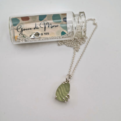 Collana Gocce di Mare - Verde chiaro