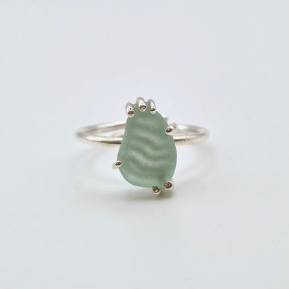 Anello Gocce di Mare - Vetrino verdeacqua