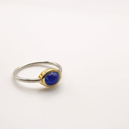 Anello Cerchi di Luce -  Lapislazzulo