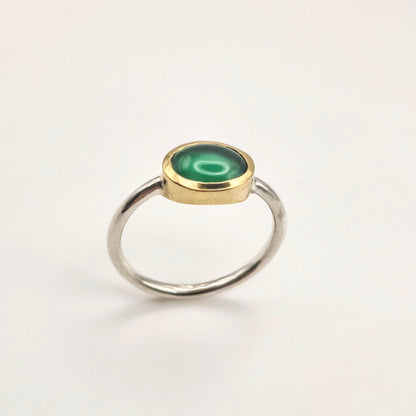 Anello Cerchi di Luce - Giada
